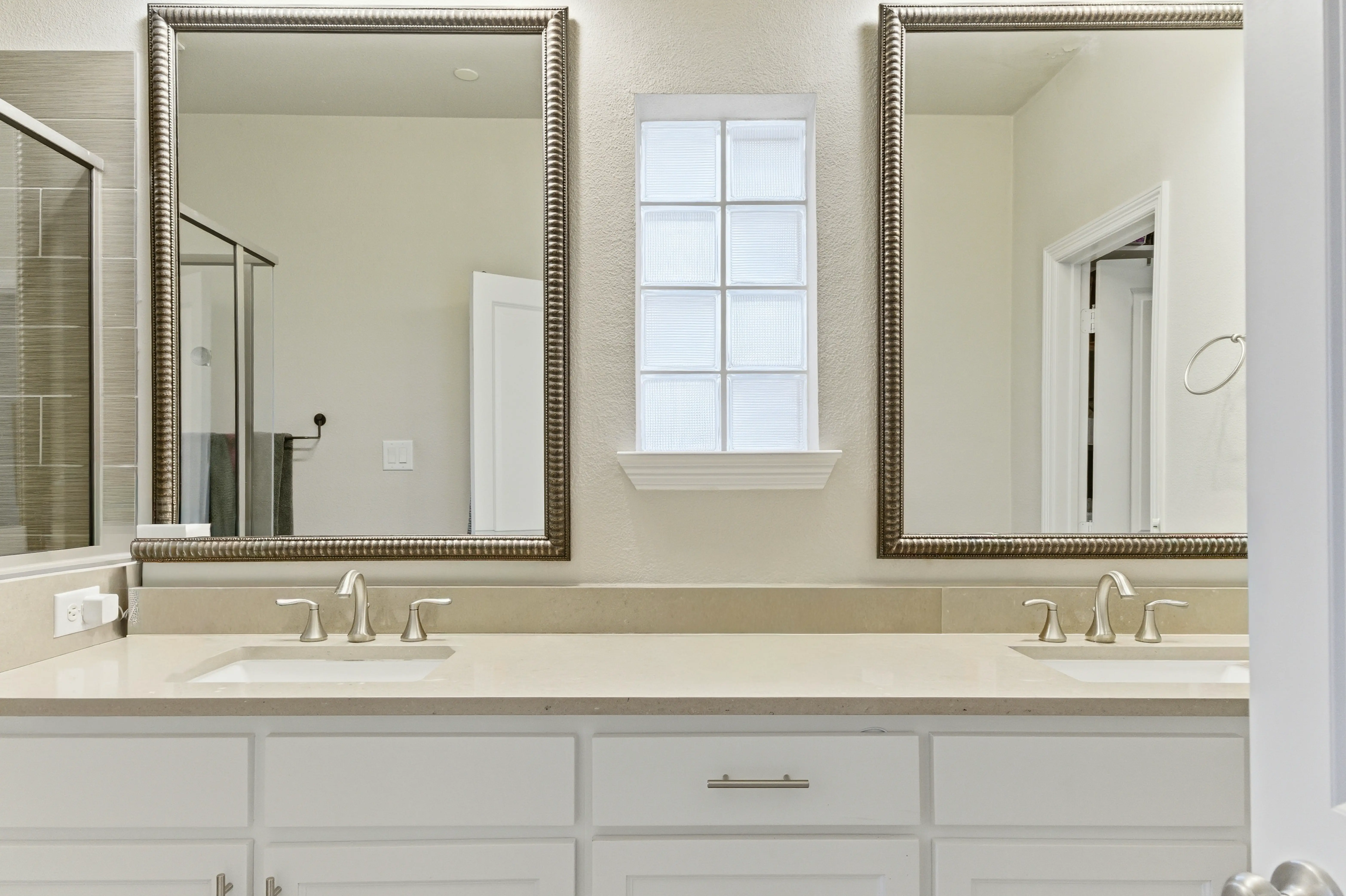 Exterior rear and side view of the home