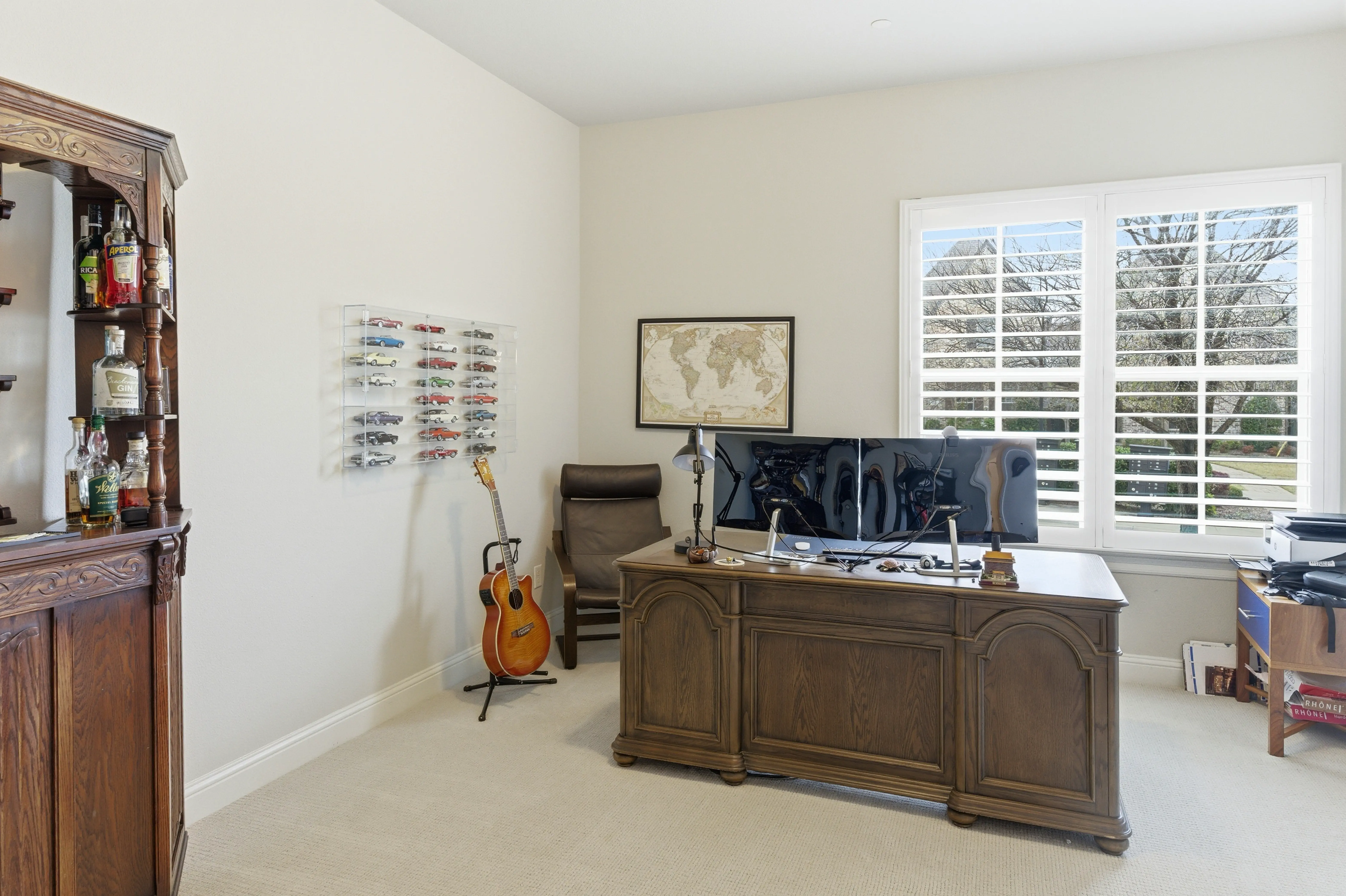 Game room lounge and TV area